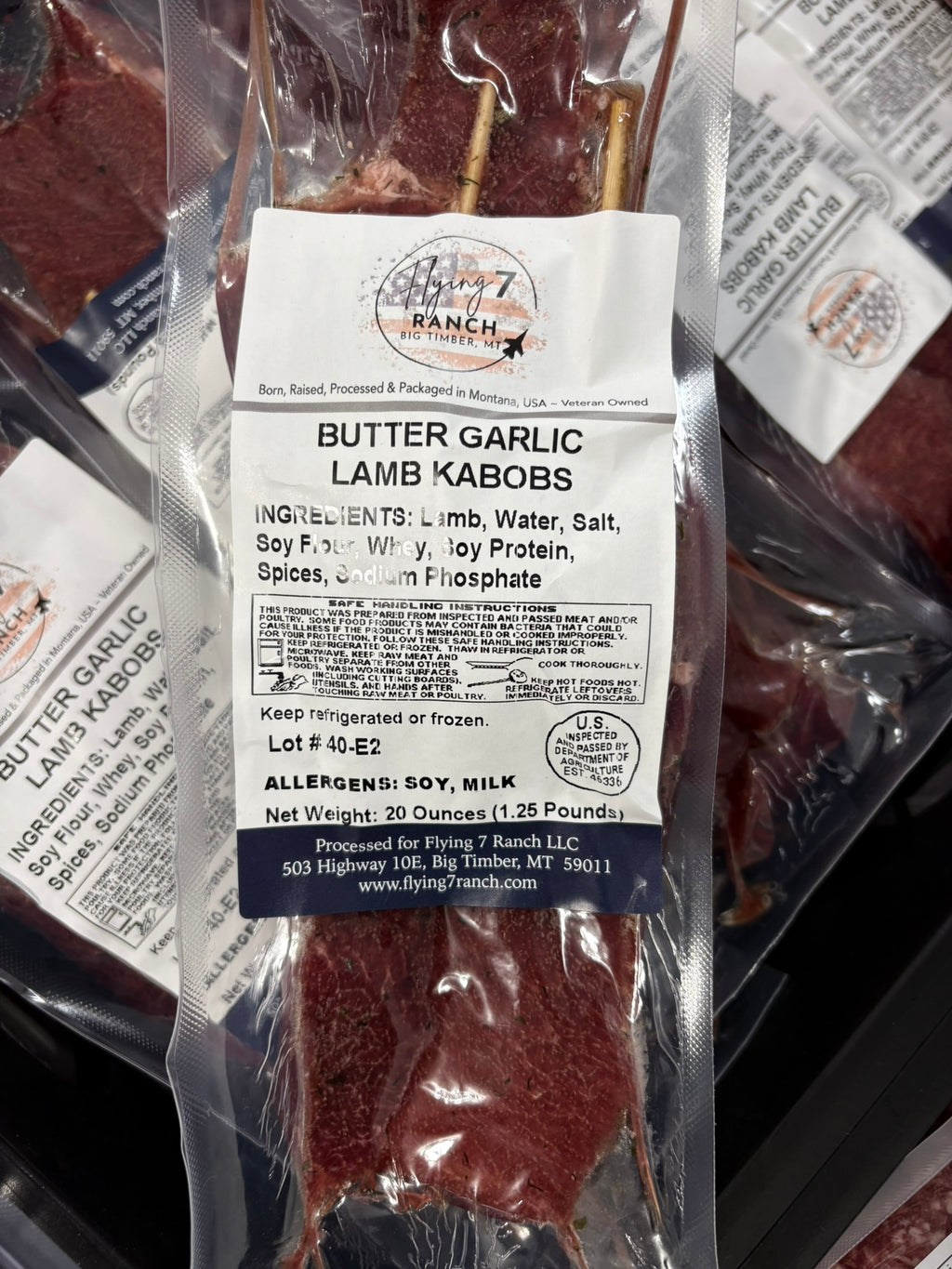 Lamb Butter Garlic Kabobs (4/pkg)